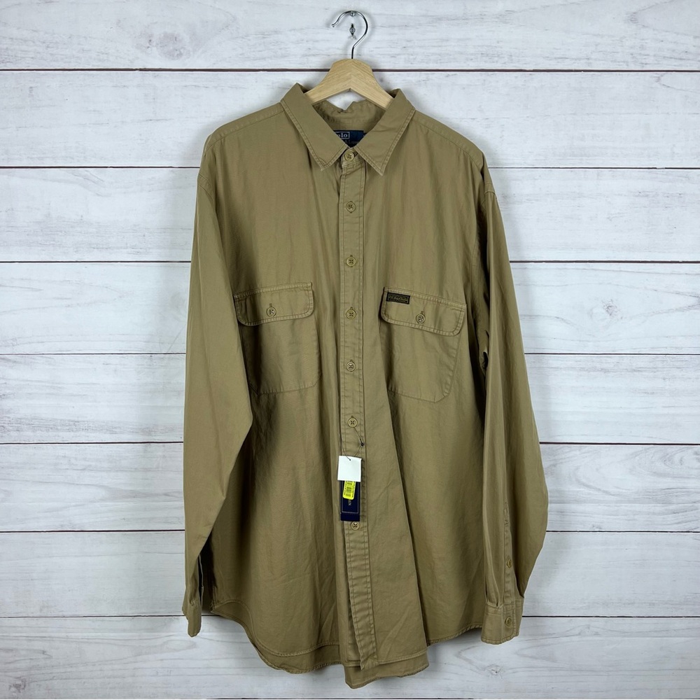 NWT Ralph Lauren Double Pocket Button Shirt 2XLT